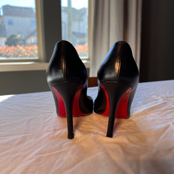 Christian Louboutin Kate Nappa Leather Red Sole High-Heel Pumps - Size EU 39.5 - Picture 6 of 8